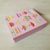 Коробка подарочная Тортики 27*20*8см от интернет-магазина Кофеин